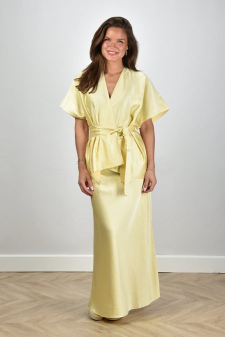 Sea Me Happy rok Scarlett Shiny Tafta pudding yellow