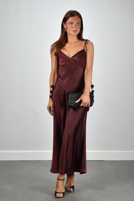 Self Portrait jurk RS26-218M-BU burgundy