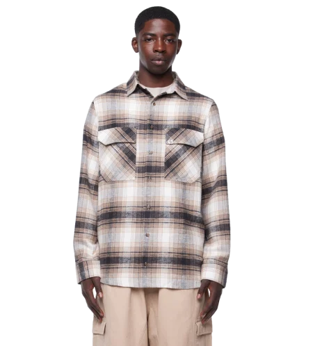 Flannel Beige/black Mix - XL