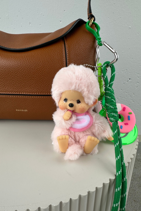 Shouia bag charm Kiki Pastel 43 roze/groen