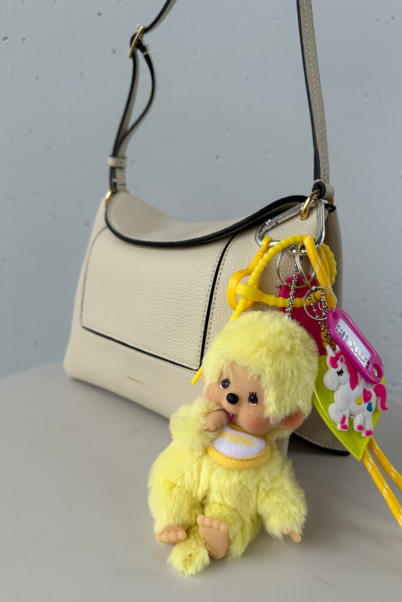 Shouia bag charm Kiki Pastel 47 geel/roze