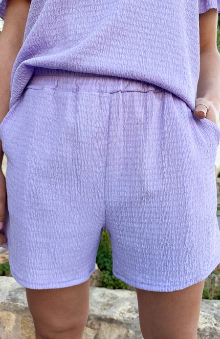 Smocked Short Sevilla Lila