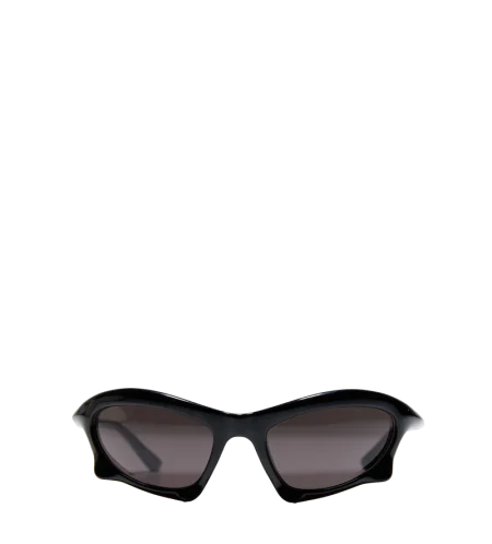 Bat Rectangle Sunglasses Black - O/S