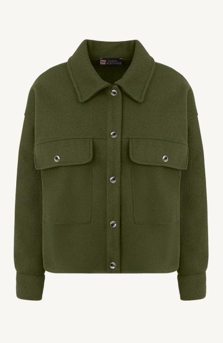 Soft Jacket Met Klepzakken Army