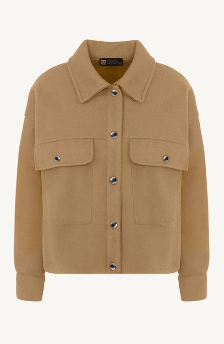 Soft Jacket Met Klepzakken Camel