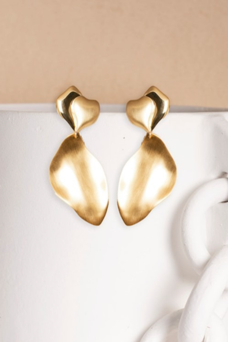 Souvenirs De Pomme oorbellen Rosa Statement T276 gold