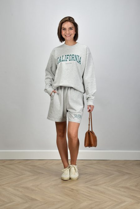 Sporty & Rich short California SH039622501GY03 heather gray
