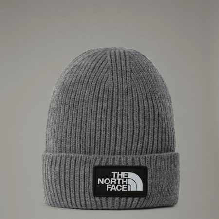 The North Face Tnf Logo Box-beanie Met Boord Tnf Medium Grey Heather male