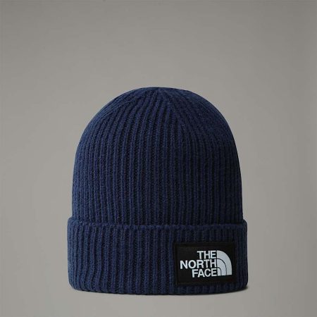The North Face Tnf Logo Box-beanie Met Boord Summit Navy male