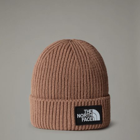 The North Face Tnf Logo Box-beanie Met Boord Latte male