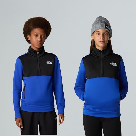 The North Face Sweatshirt Met Kwartrits Voor Tieners Tnf Blue-tnf Black male