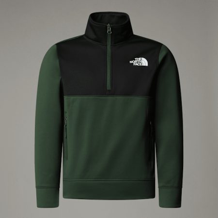 The North Face Sweatshirt Met Kwartrits Voor Tieners Pine Needle-tnf Black male