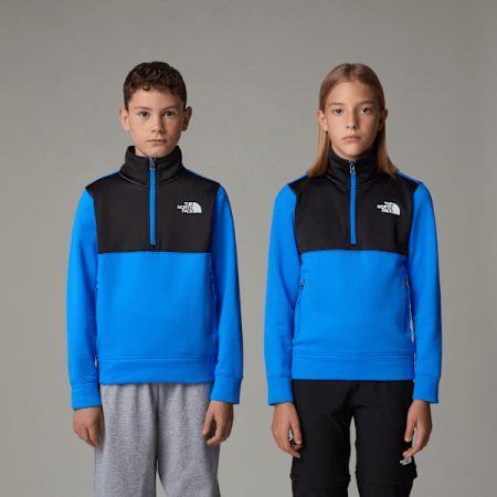 The North Face Sweatshirt Met Kwartrits Voor Tieners Optic Blue-tnf Black male