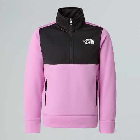 The North Face Sweatshirt Met Kwartrits Voor Tieners Dragonfruit-tnf Black male