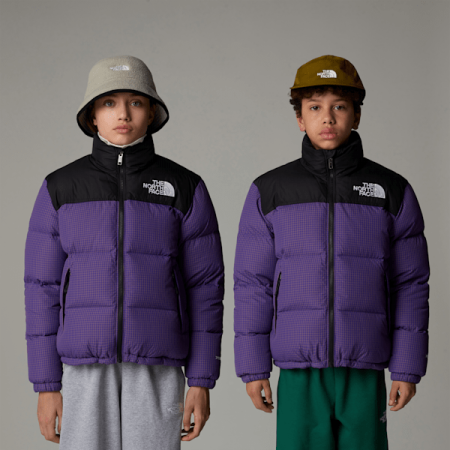 The North Face 1996 Retro Nuptse-jas Voor Tieners Peak Purple-ripstop male