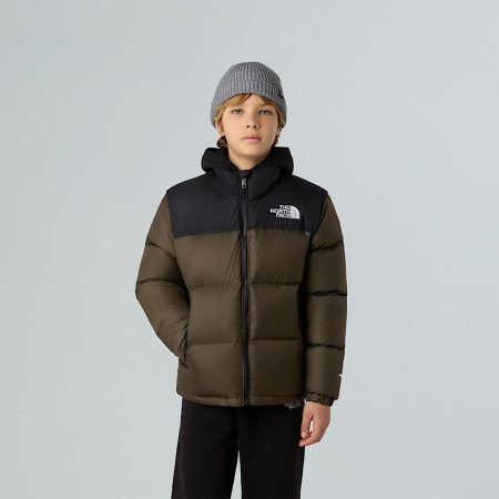 The North Face 1996 Retro Nuptse-jas Voor Tieners New Taupe Green male
