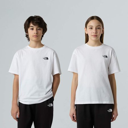 The North Face Oversized Essential-t-shirt Voor Tieners Tnf White male