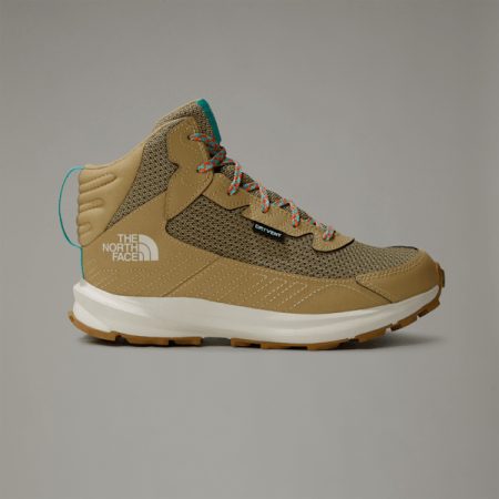 The North Face Fastpack Waterproof Mid-wandelschoenen Voor Tieners Khaki Stone-geyser Aqua male