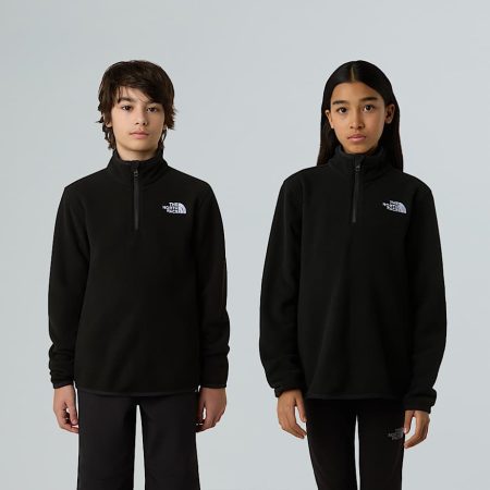 The North Face Glacier-fleece Met Kwartrits Voor Tieners Tnf Black male