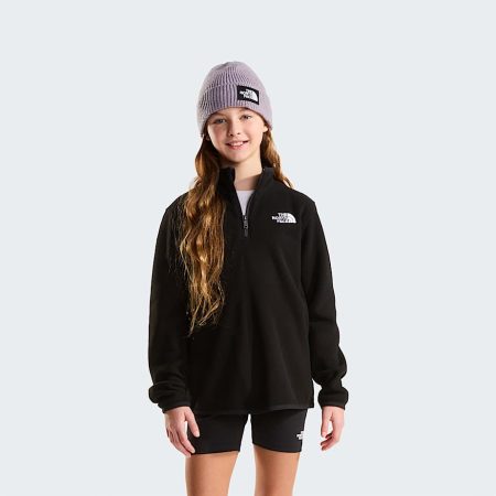 The North Face Glacier-fleece Met Kwartrits Voor Tieners Tnf Black male