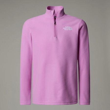 The North Face Glacier-fleece Met Kwartrits Voor Tieners Dragonfruit male