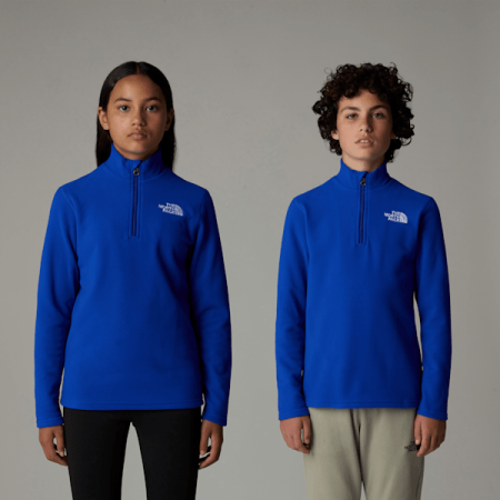 The North Face Glacier-fleece Met Kwartrits Voor Tieners Tnf Blue male