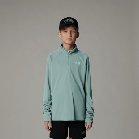 The North Face Never Stop-top Met Kwartrits En Lange Mouwen Voor Tieners Muted Pine male