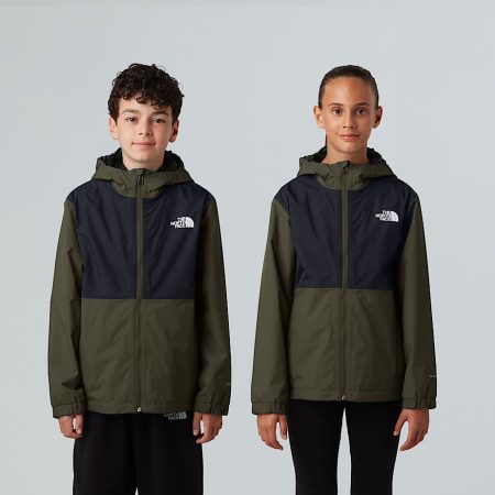 The North Face Rain Zip-in-compatibel Jas Voor Tieners New Taupe Green male