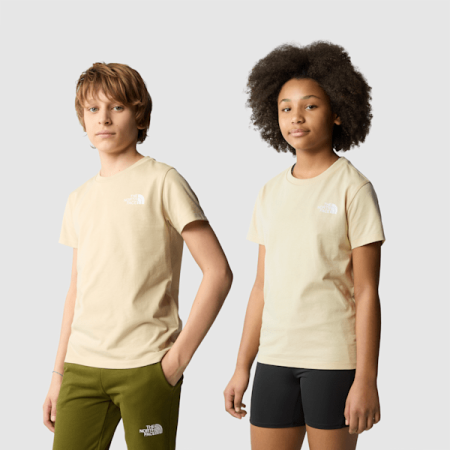 The North Face Simple Dome-t-shirt Voor Tieners Gravel male