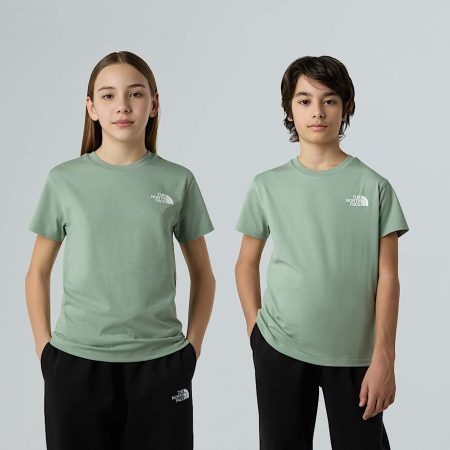 The North Face Simple Dome-t-shirt Voor Tieners Slate Moss male