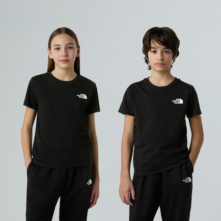 The North Face Simple Dome-t-shirt Voor Tieners Tnf Black male