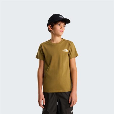 The North Face Simple Dome-t-shirt Voor Tieners Cedar male