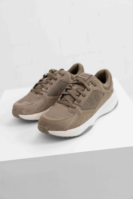 Under Armour Edge Suede Sneakers Heren Lichtbruin - Maat 44.5 - Kleur: Lichtbruin | Soccerfanshop