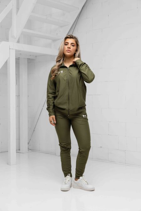 Under Armour Challenger Trainingspak Dames Donkergroen - Maat XXS - Kleur: Donkergroen | Soccerfanshop