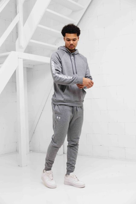 Under Armour Rival Fleece Trainingspak Heren Grijs - Maat XXXL - Kleur: Grijs | Soccerfanshop