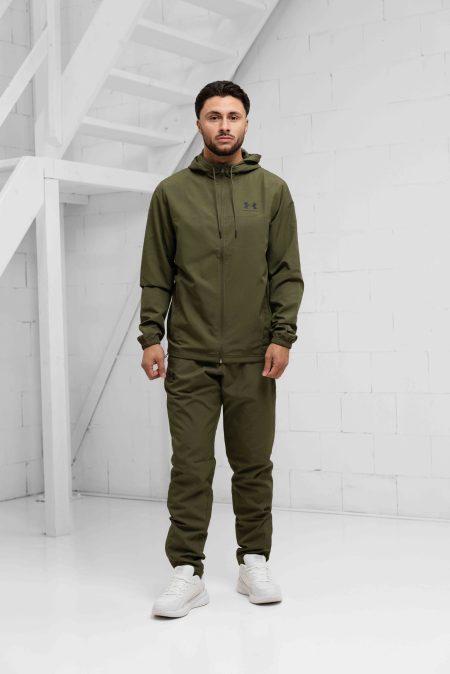 Under Armour Rival Woven Windbreaker Trainingspak Heren Groen - Maat XXL - Kleur: Groen | Soccerfanshop