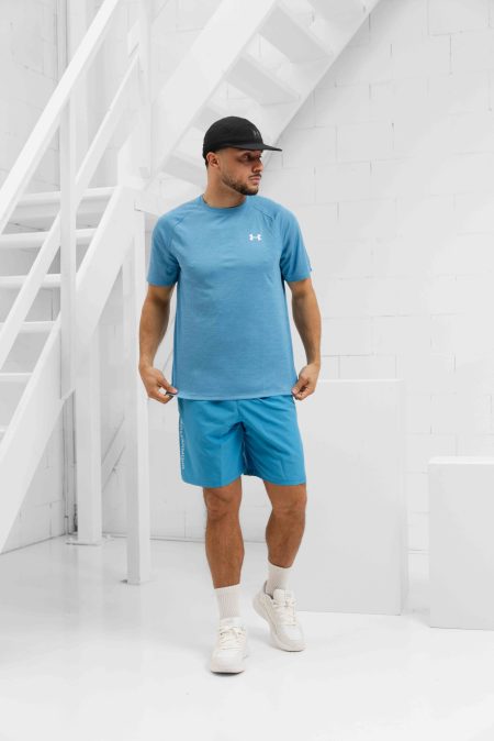 Under Armour Tech Textured Woven Zomerset Heren Blauw - Maat XL - Kleur: GroenBlauw | Soccerfanshop