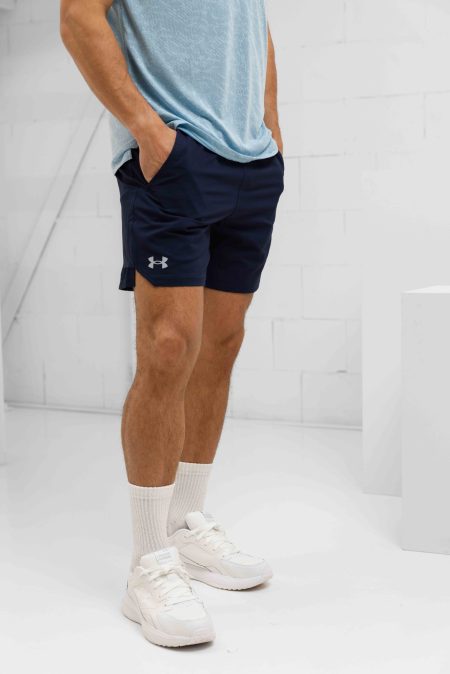 Under Armour Vanish Woven 15CM Korte Broek Heren Donkerblauw - Maat XL - Kleur: Lichtgroen | Soccerfanshop