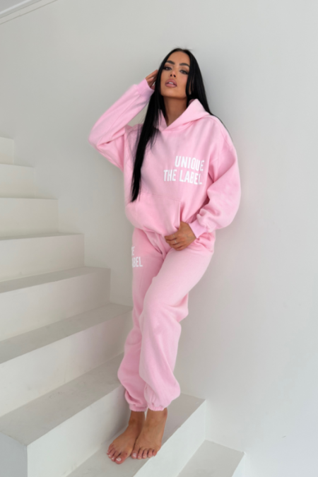 Unique The Label Elyana Trainingsbroek Dames Roze - Maat S - Kleur: Roze | Soccerfanshop