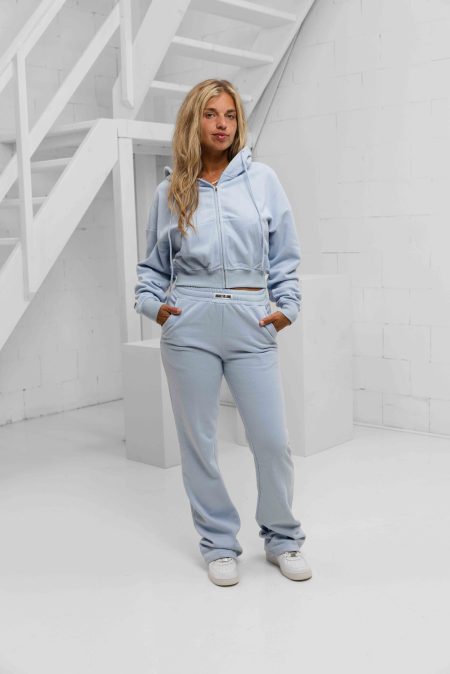 Unique The Label Molly Full Zip Trainingspak Dames Lichtblauw - Maat XL - Kleur: Lichtblauw | Soccerfanshop