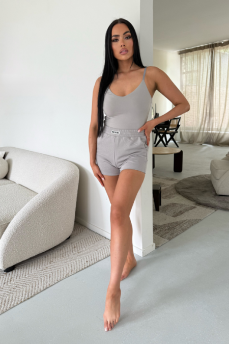 Unique The Label Molly Korte Broek Dames Donkergrijs - Maat XL - Kleur: Donkergrijs | Soccerfanshop