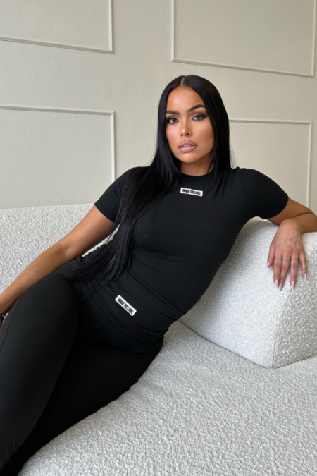 Unique The Label Nena Short Sleeve Dames Zwart - Maat M - Kleur: Zwart | Soccerfanshop