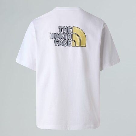 The North Face Uniseks Bubble Logo Relaxed-t-shirt Tnf White male