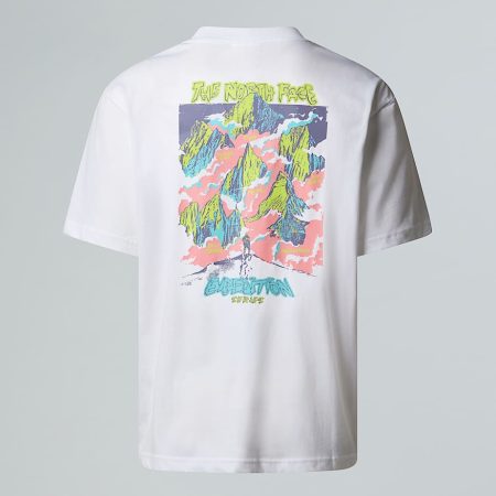 The North Face Uniseks Expedition Celebration Oversized T-shirt Tnf White male