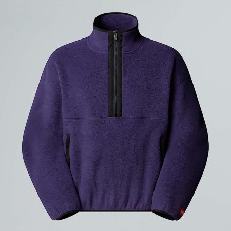 The North Face Uniseks Red Box-fleece Met Halve Rits Eternal Purple male