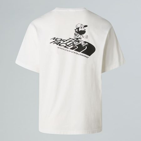 The North Face Uniseks Run Graphic Relaxed-t-shirt Tnf White male