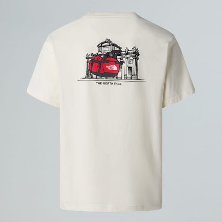 The North Face Uniseks Spain Relaxed-t-shirt White Dune male