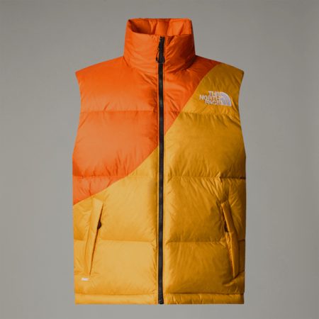 The North Face Uniseks Tnf X Yinka Ilori-donsbodywarmer Red Orange-apricot Glaze male