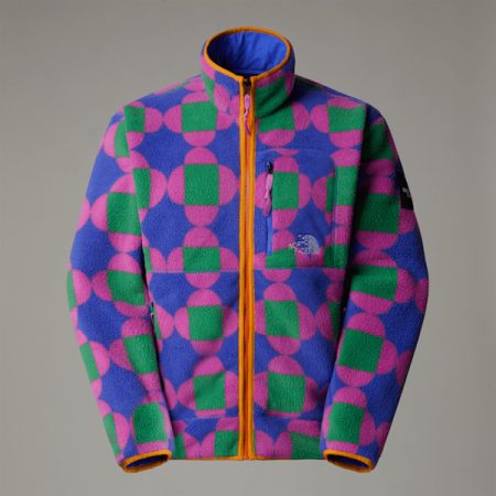 The North Face Uniseks Omkeerbare Tnf X Yinka Ilori-fleecejas Met Print Solar Blue Lets Blossom Together Print male