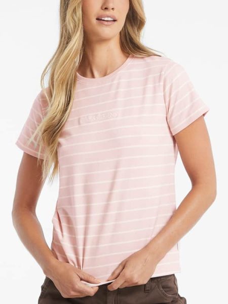 Klassiek Gestreept T-Shirt Geborduurd Logo